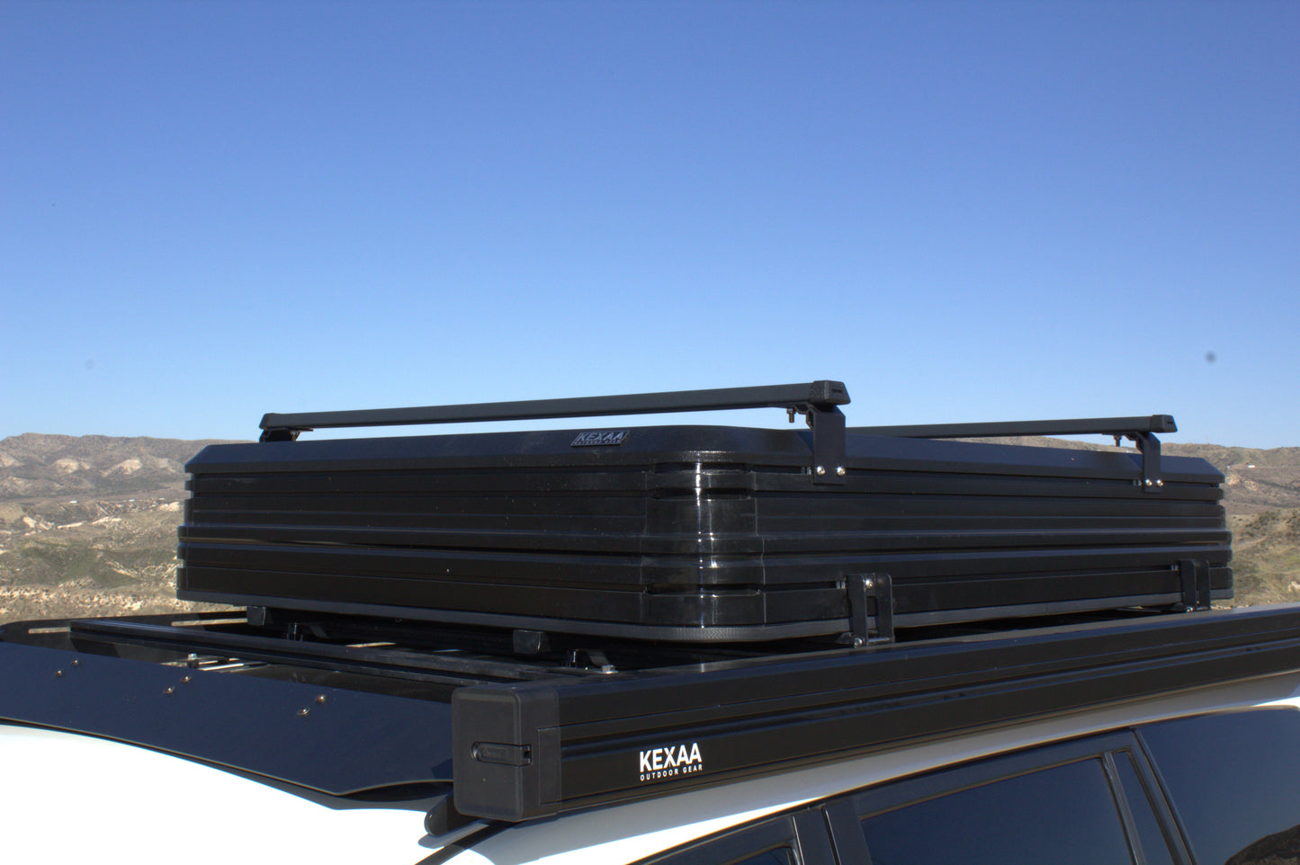 Kexaa Outdoor Gear Aluminum Hardshell Rooftop Tent with Cross Bars